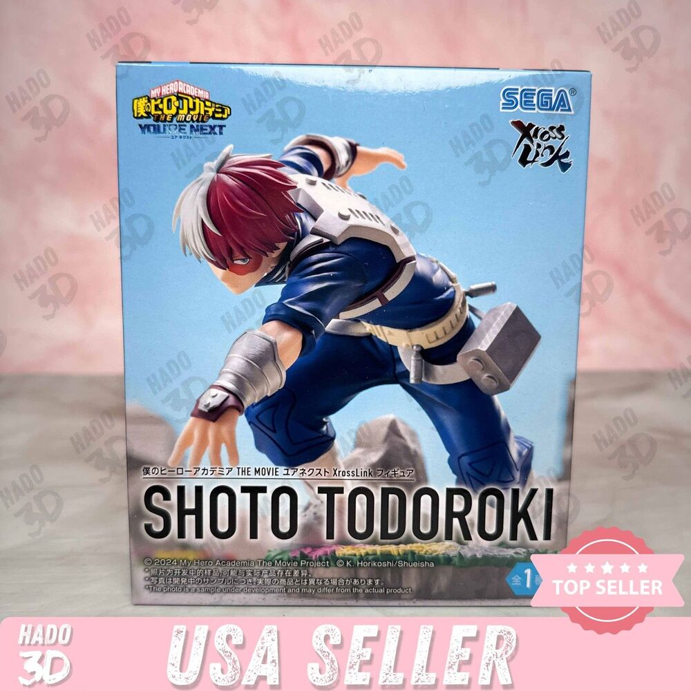 SEGA XrossLink My Hero Academia Shoto Todoroki Anime PVC Prize Figure New Boxed